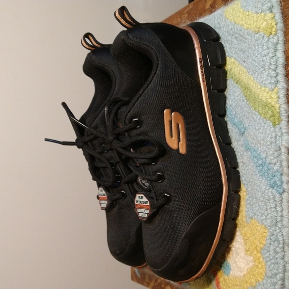 Skechers Slip Resistant Light Weight Work Shoes - Picture 3 of 9